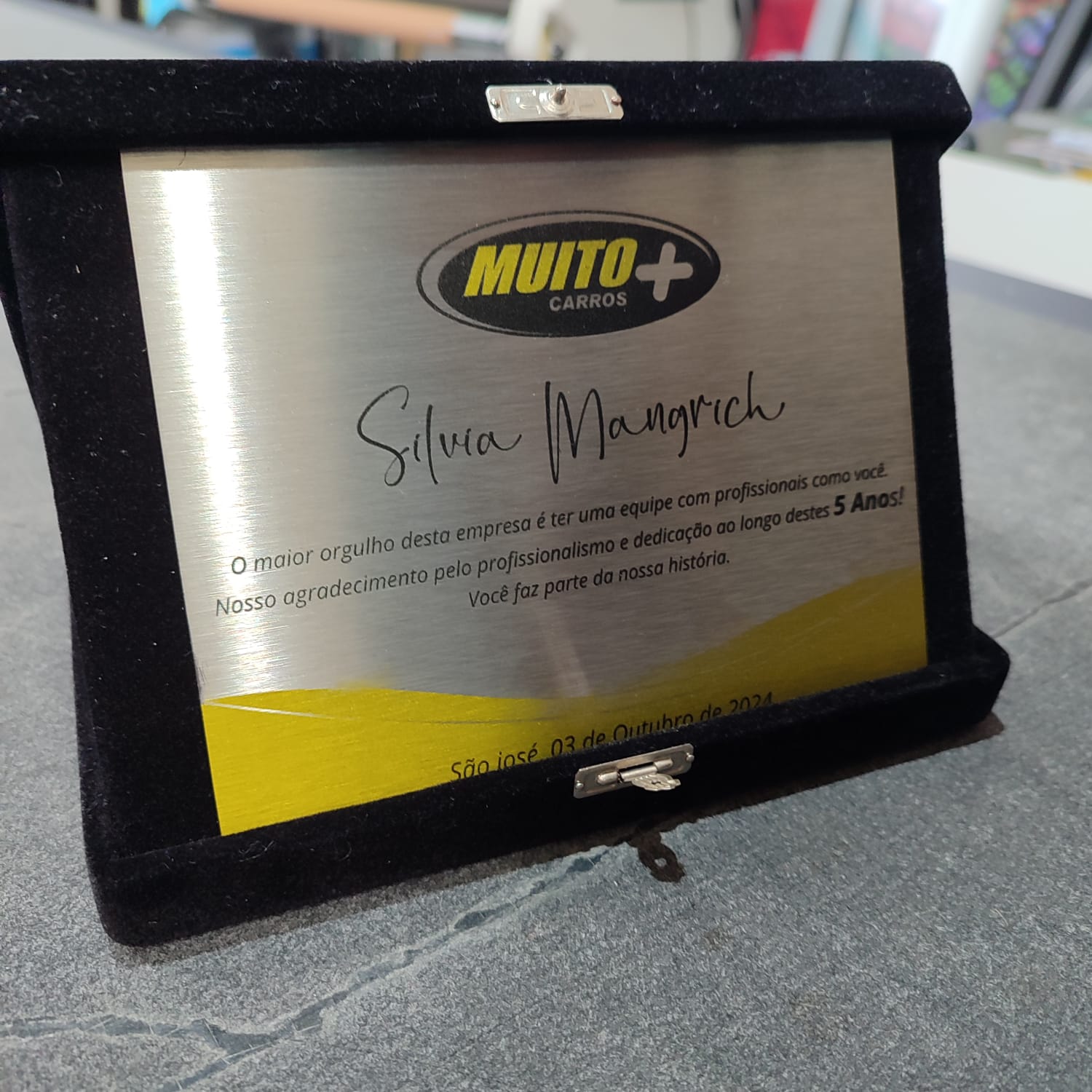 Placa de Homenagem Realizada