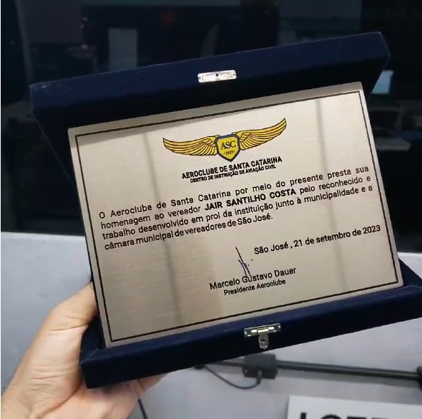 Placa Premiação